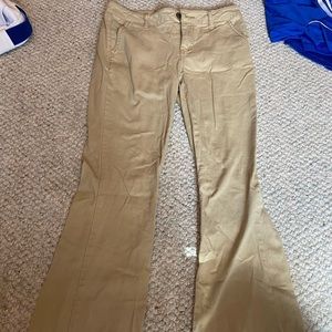 low rise flair cargo jeans